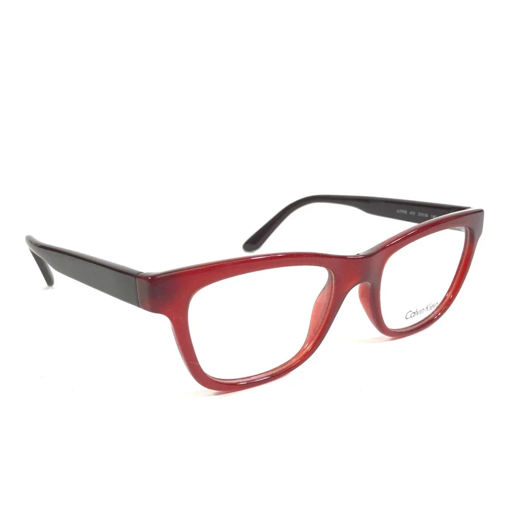 Calvin Klein Eyeglasses Frames CK5908 615 Brown Red Cat Eye Full Rim 51-18-140